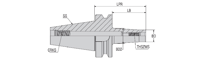 JIS B 6339 (MAS 403 BT) / BT MODÜLER PARMAK FREZE TUTUCULAR - ABT-MM