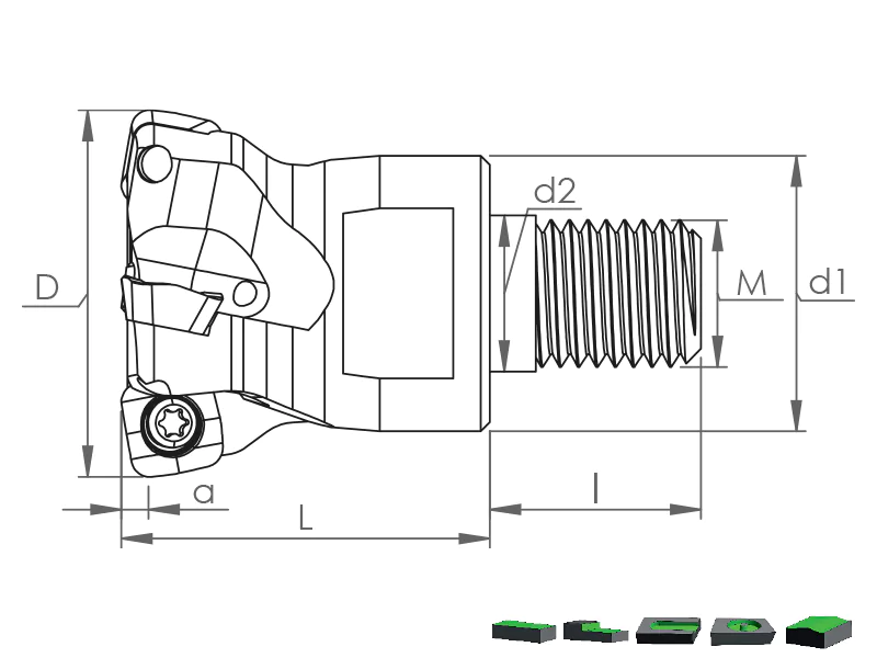 High Feed Modüler Taramalar - MHT SOMT 1004.