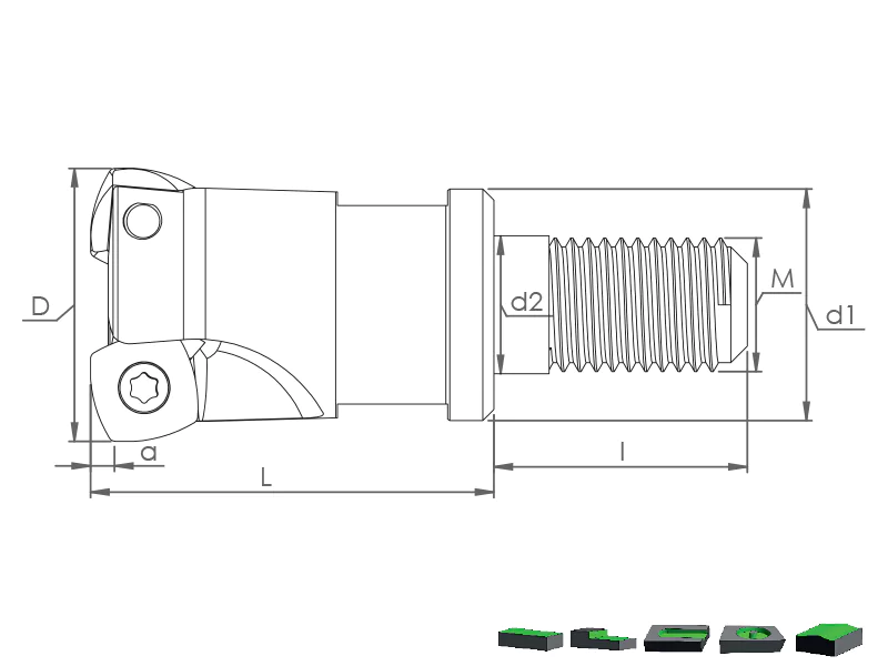 High Feed Tarama Kafaları - MHT ZDCW 09T3..