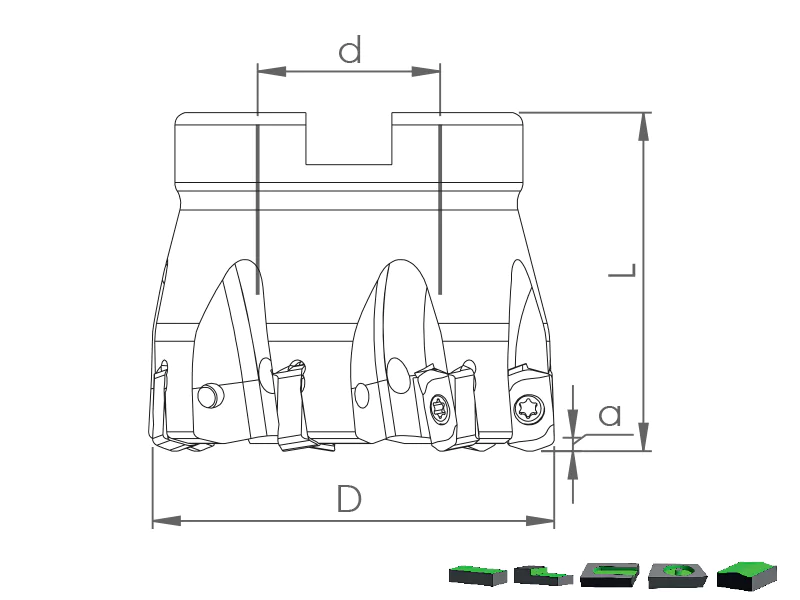 High Feed Tarama Kafaları - HTK BNGX 10T3