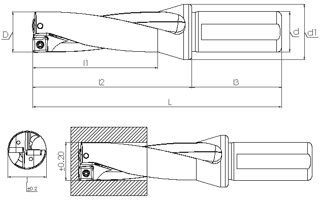 U-Drill - SDUM Dx5 - SPMT/XOMT (PD) - Yüksek Performanslı Tornalama ve Frezeleme Çözümleri