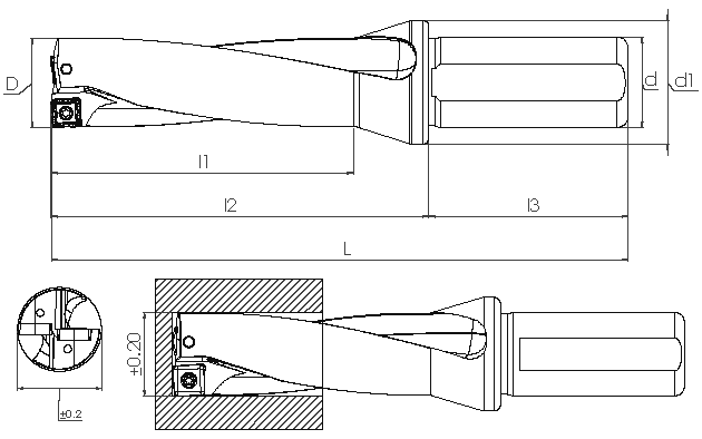 U-Drill - SDUM Dx5 - SOMX / SOMT